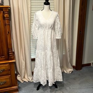 Lilly Pulitzer Breanne Eyelet Maxi Dress NWT